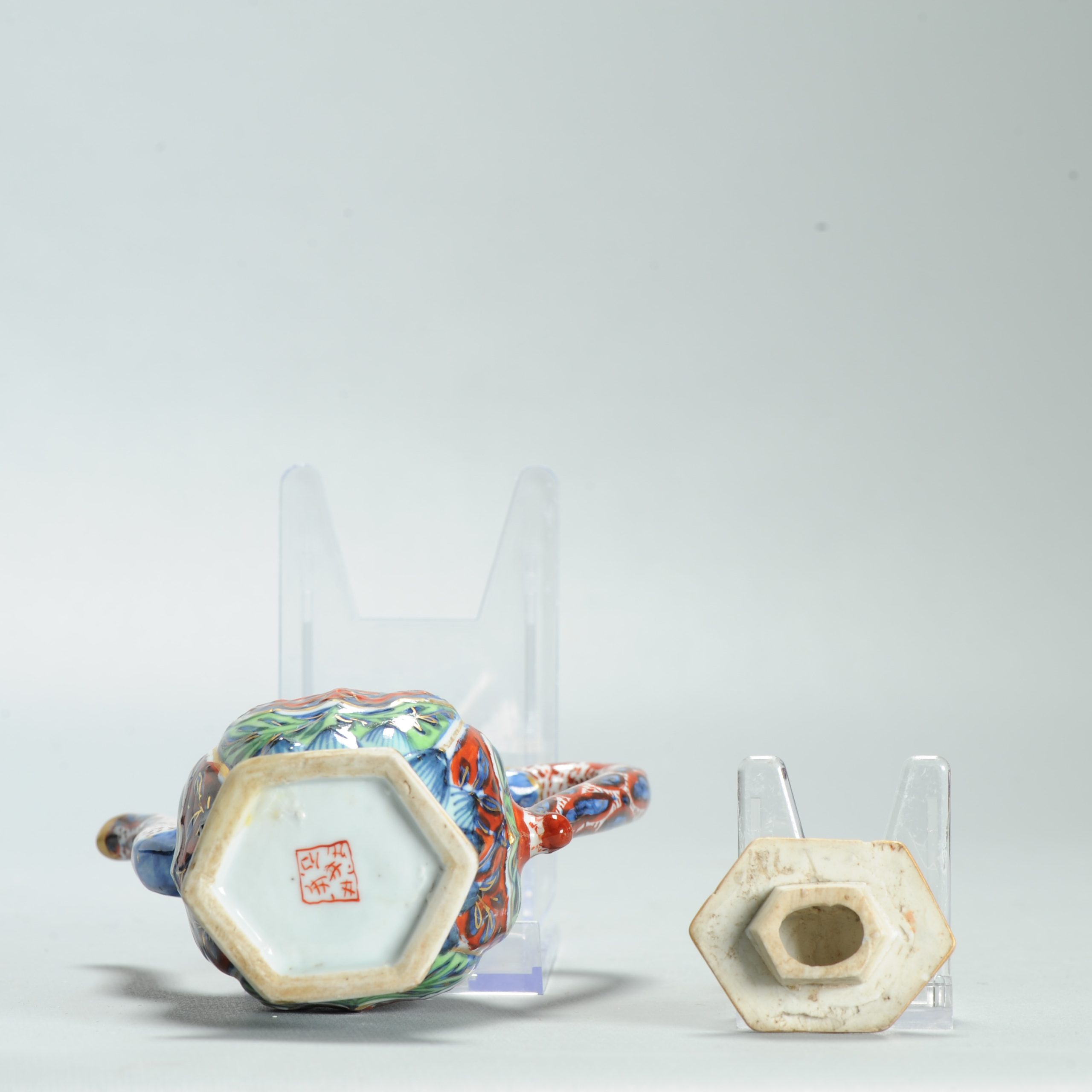 1628 Antique 17th c White Ewer with ca 1800 English Regency / George the IV 19th c redecoration - Image 14