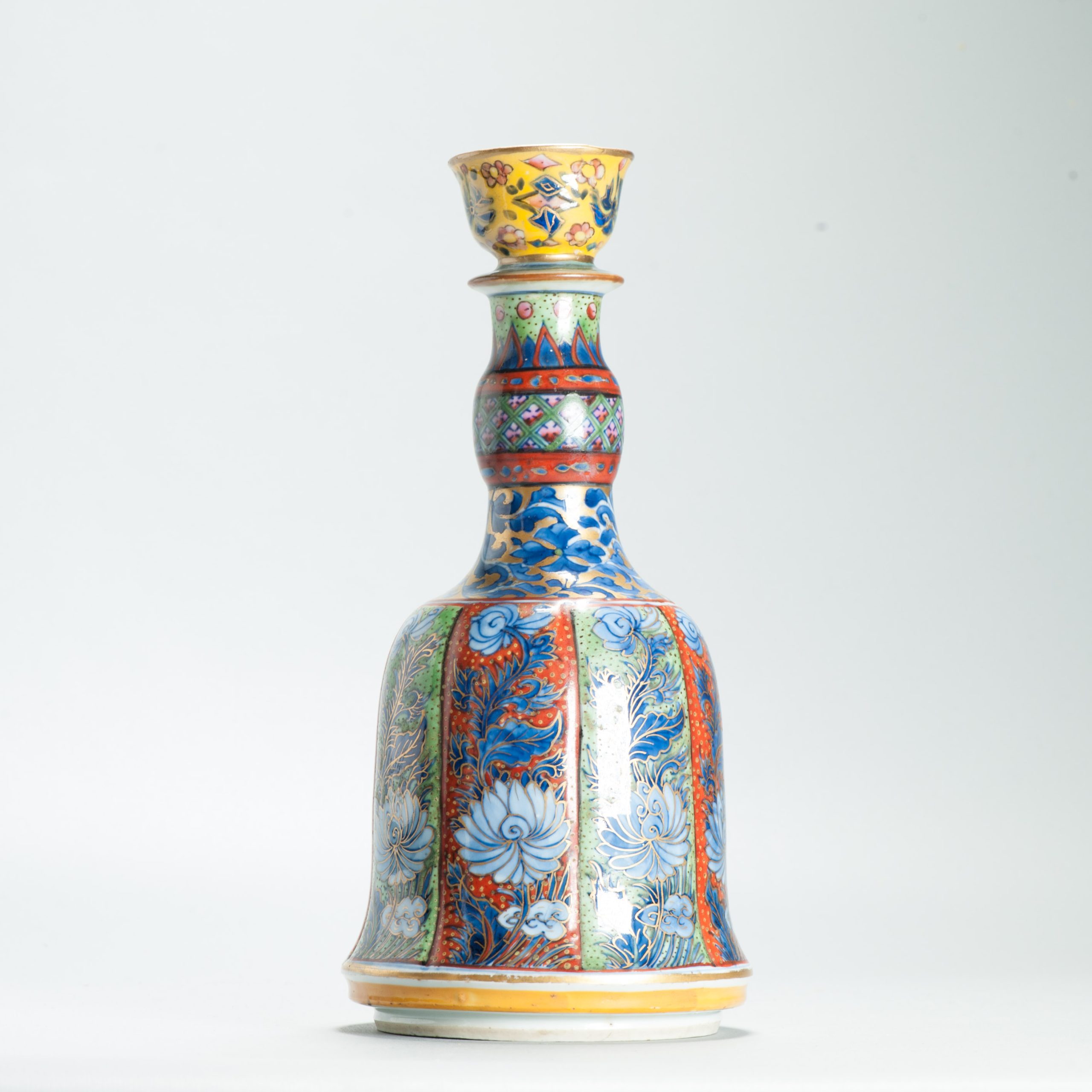 1643 Antique 17th c Blue and White Hookah Base with ca 1800 English Regency / George the IV 19th c redecoration