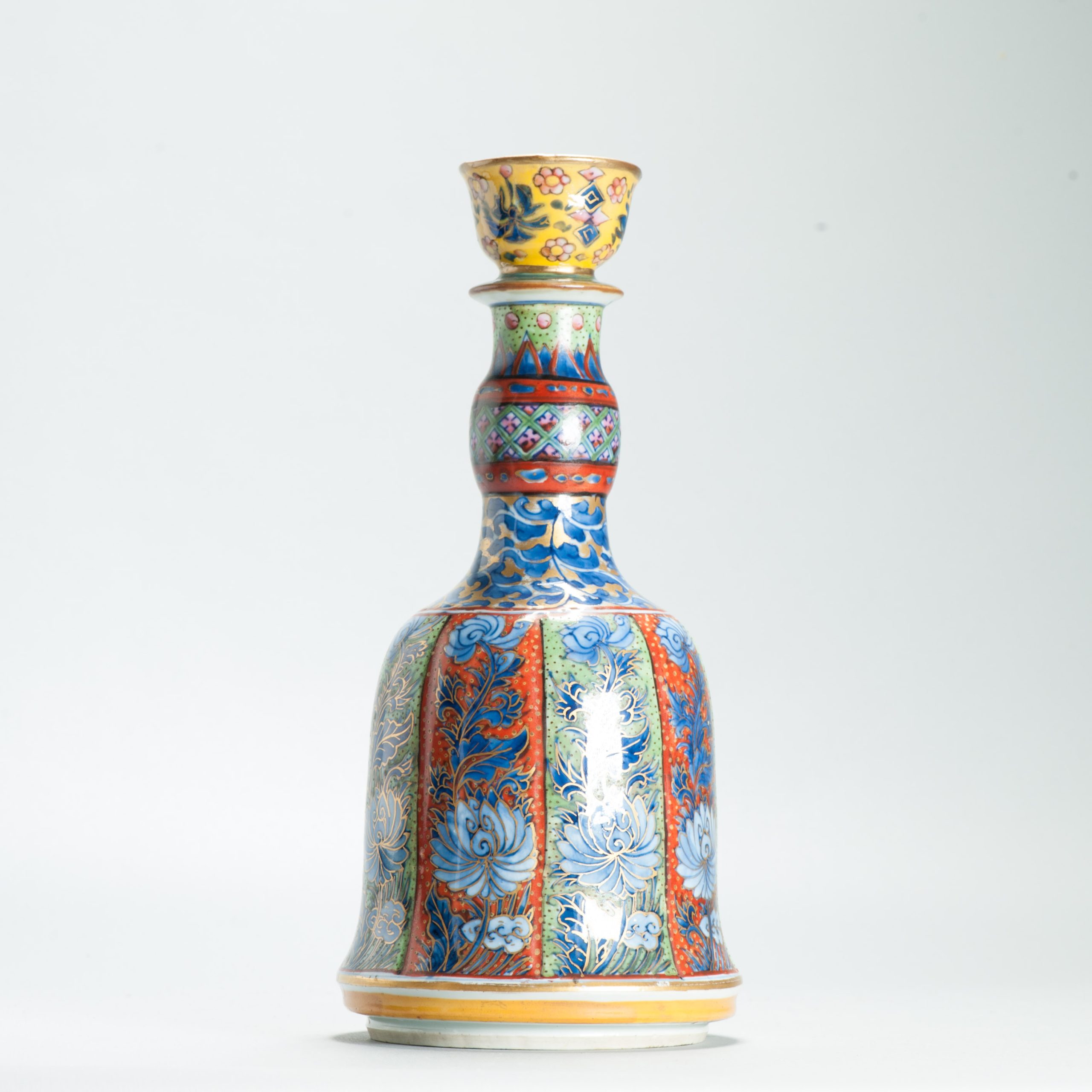 1643 Antique 17th c Blue and White Hookah Base with ca 1800 English Regency / George the IV 19th c redecoration - Image 12