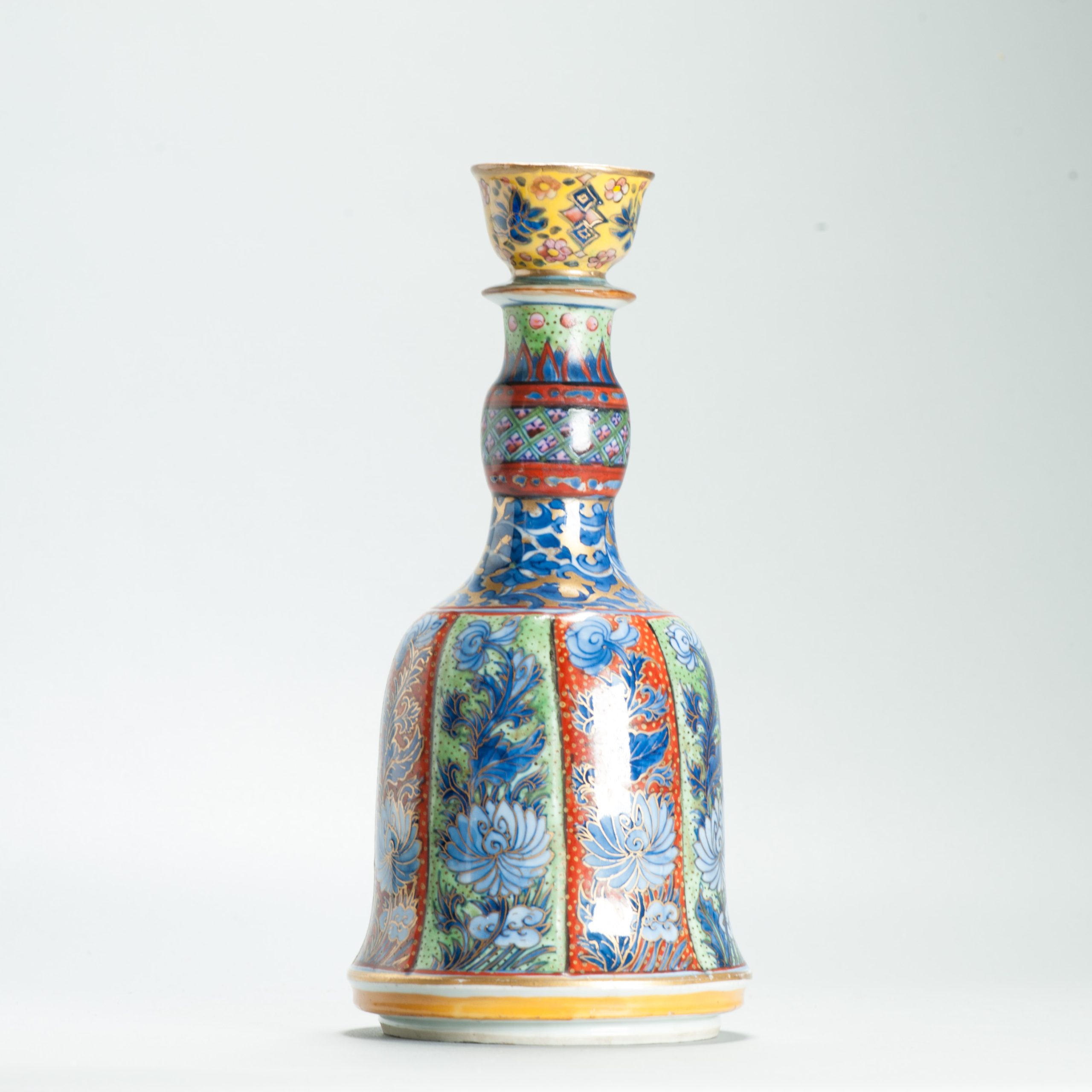 1643 Antique 17th c Blue and White Hookah Base with ca 1800 English Regency / George the IV 19th c redecoration - Image 9