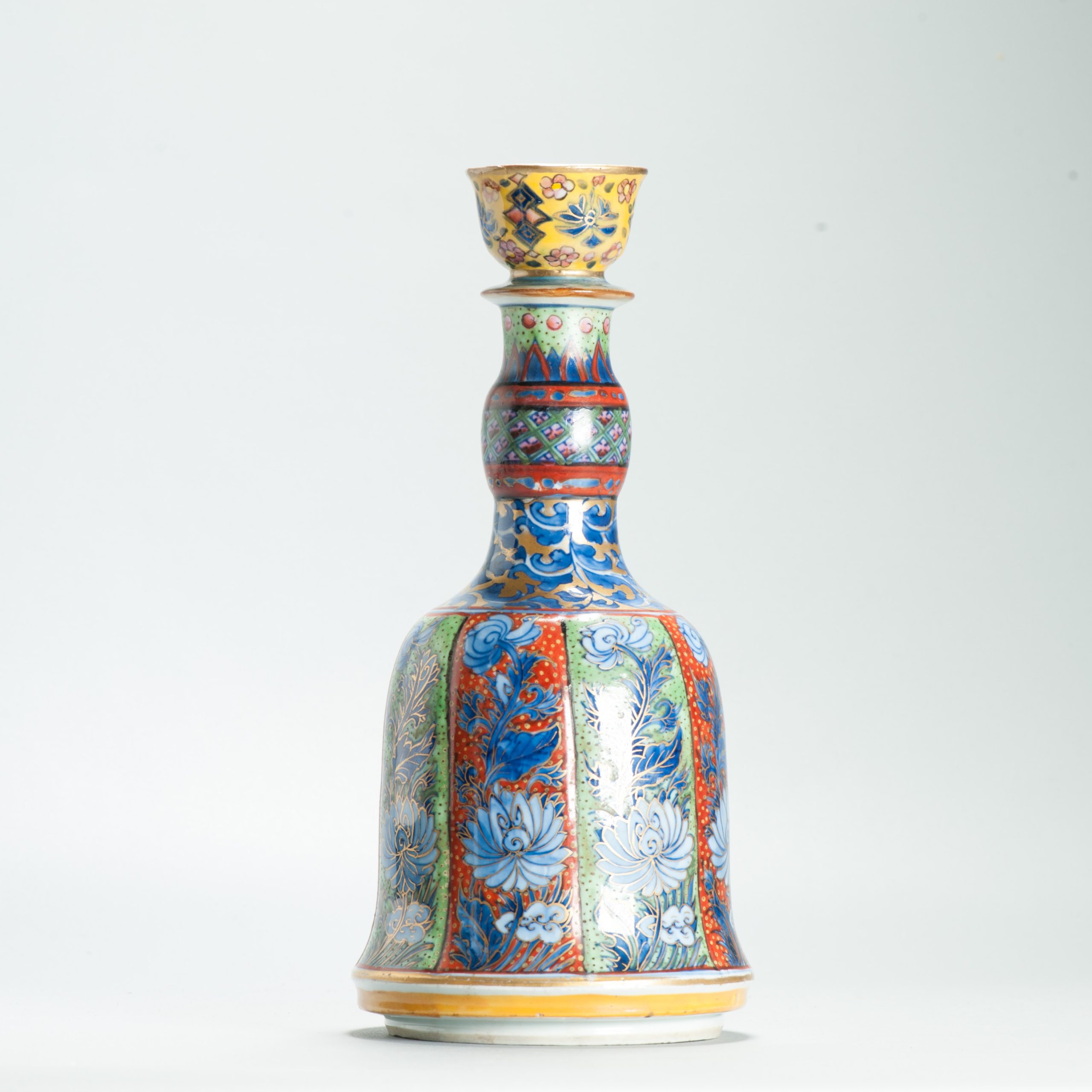 1643 Antique 17th c Blue and White Hookah Base with ca 1800 English Regency / George the IV 19th c redecoration - Image 8