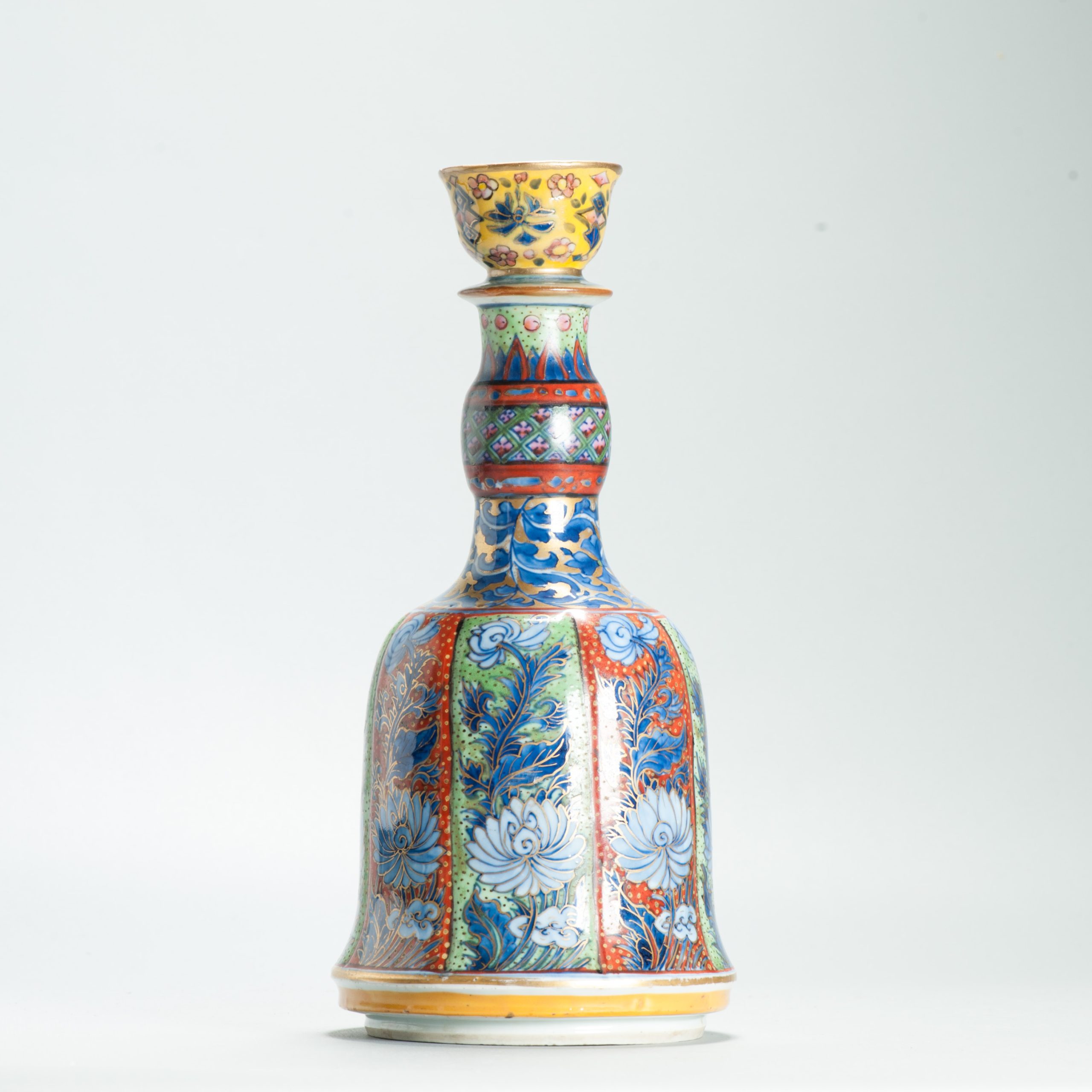 1643 Antique 17th c Blue and White Hookah Base with ca 1800 English Regency / George the IV 19th c redecoration - Image 7
