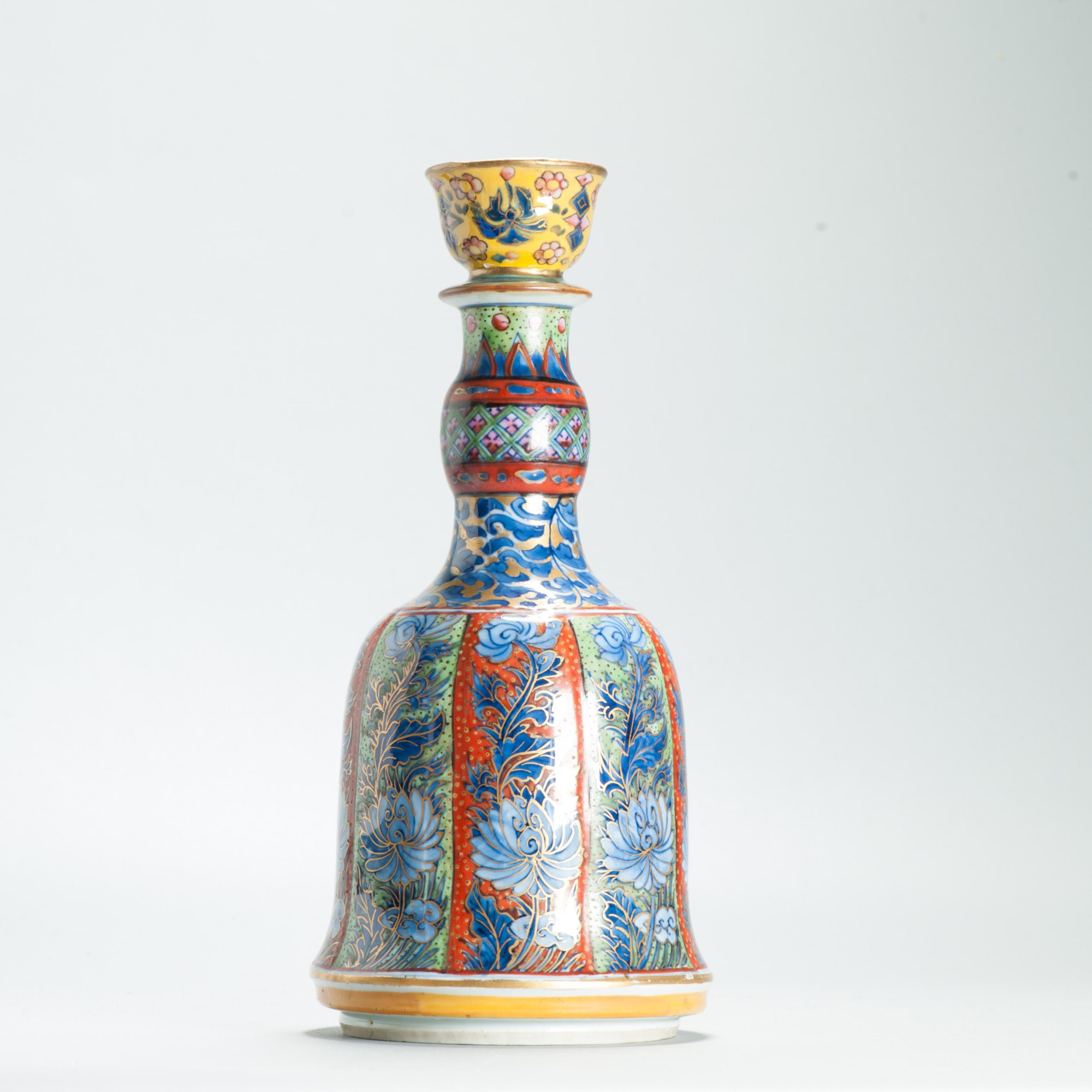 1643 Antique 17th c Blue and White Hookah Base with ca 1800 English Regency / George the IV 19th c redecoration - Image 4