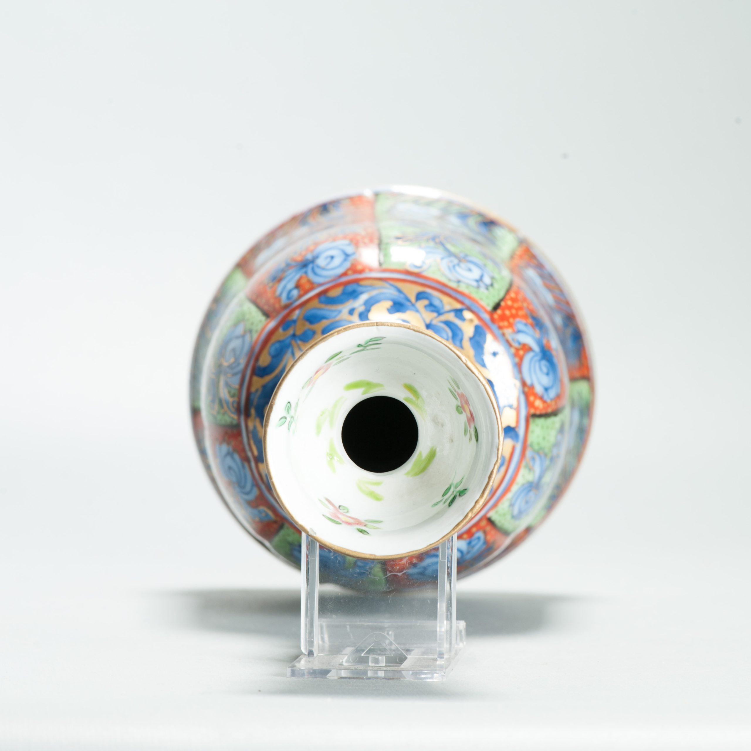 1643 Antique 17th c Blue and White Hookah Base with ca 1800 English Regency / George the IV 19th c redecoration - Image 15