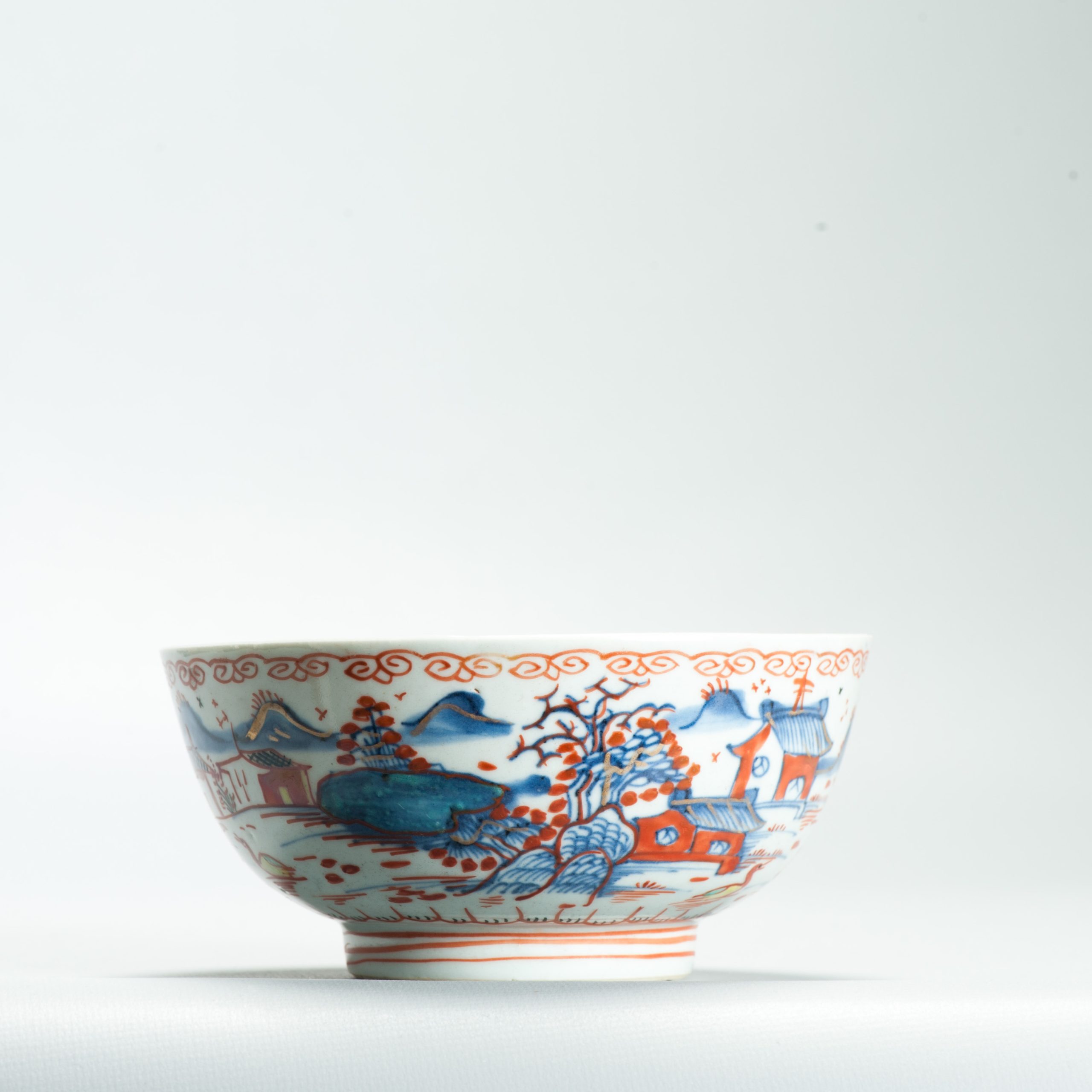 1648 A Very Rare Amsterdam Bont Bowl with a pencilled redecoration with Yellow ducks - Image 9