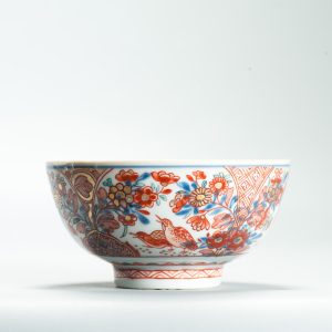 1649 A Chinese Porcelain Amsterdam Bont Bowl with a 2 Quail decoration