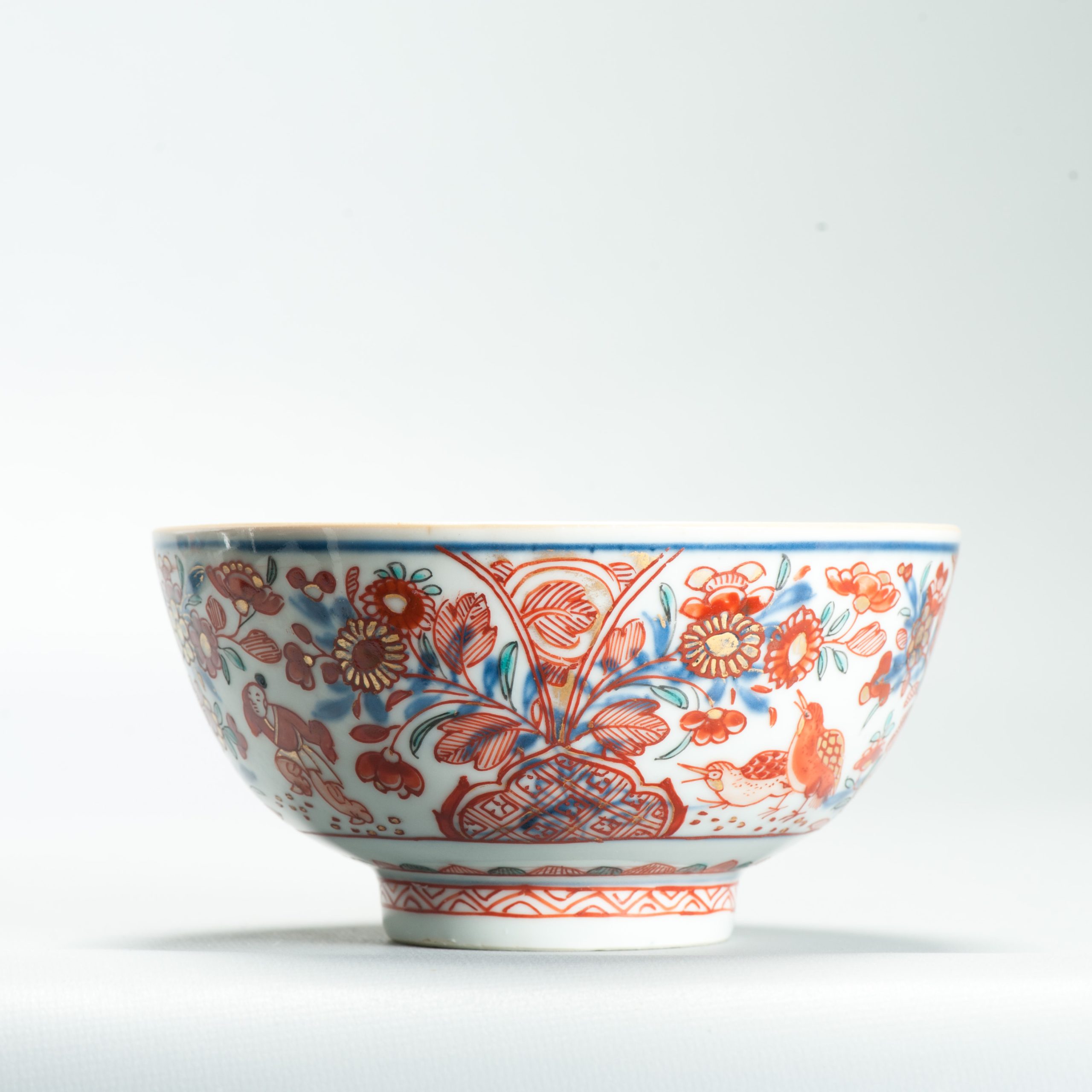 1649 A Chinese Porcelain Amsterdam Bont Bowl with a 2 Quail decoration - Image 8