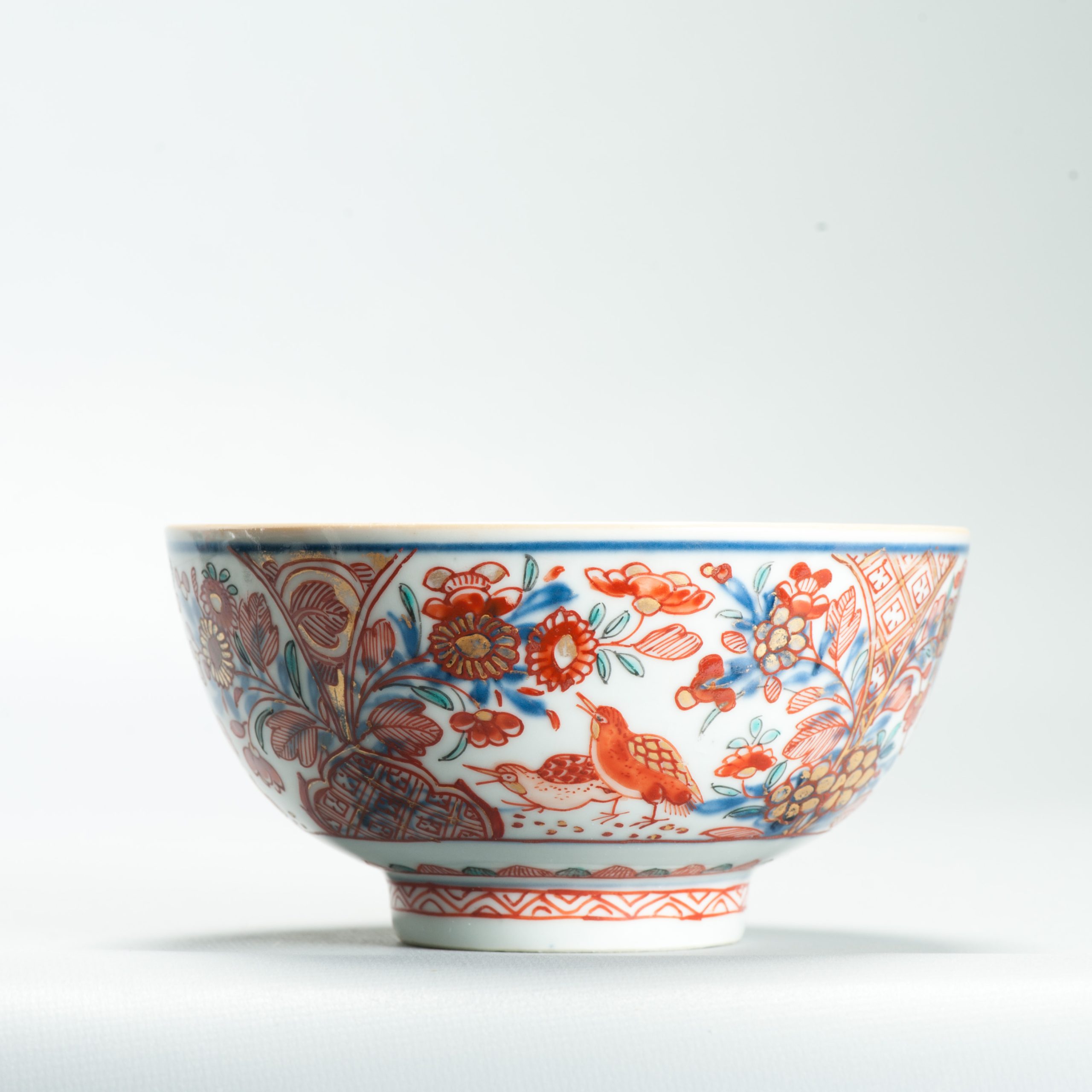 1649 A Chinese Porcelain Amsterdam Bont Bowl with a 2 Quail decoration - Image 7