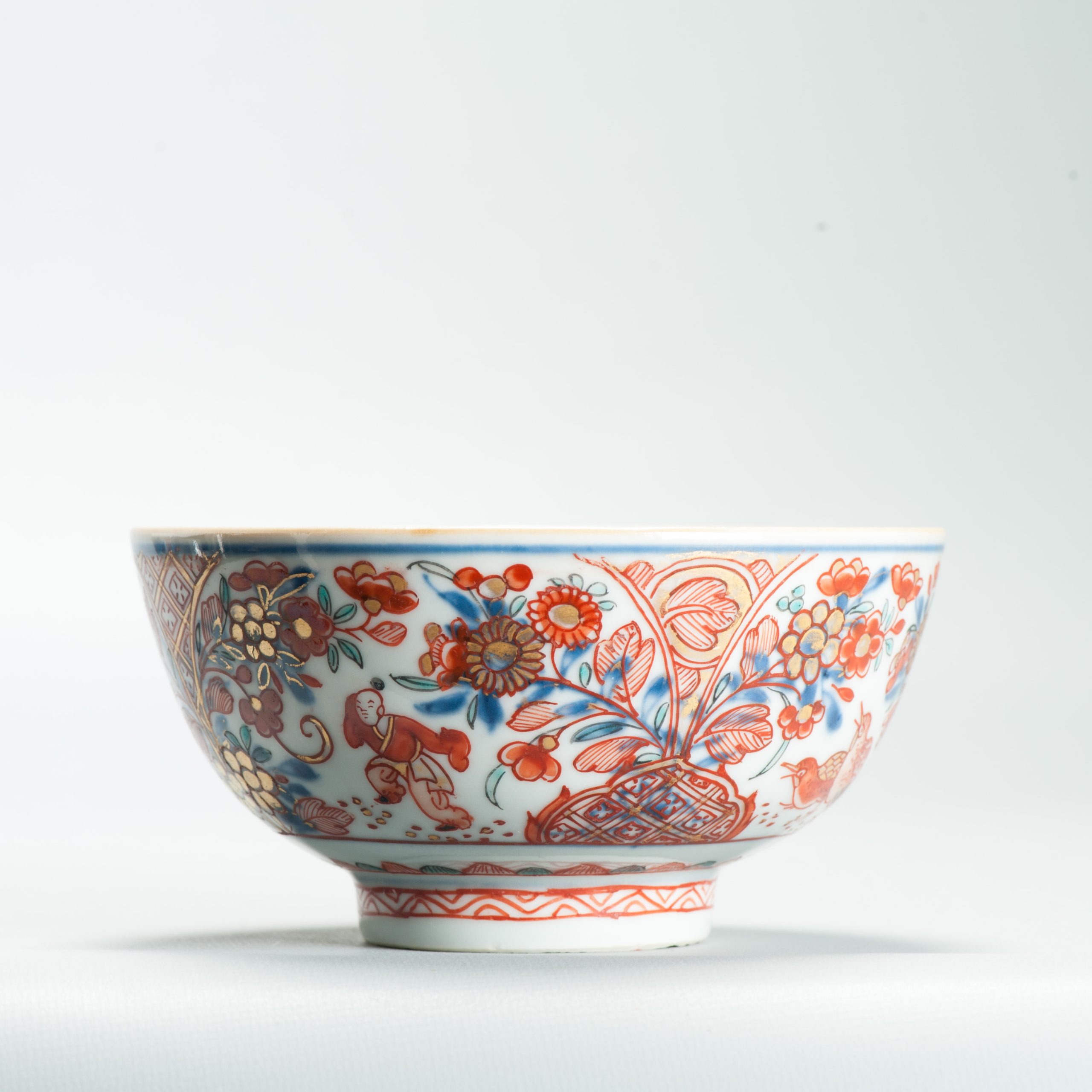 1649 A Chinese Porcelain Amsterdam Bont Bowl with a 2 Quail decoration - Image 3