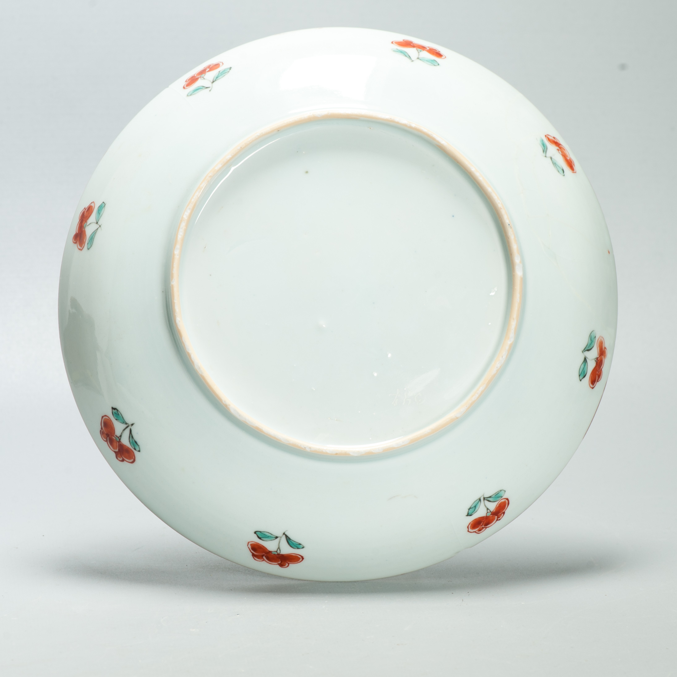 1678 A Chinese Porcelain Kakiemon Style Amsterdam Bont Plate with Quails and Birds - Image 11
