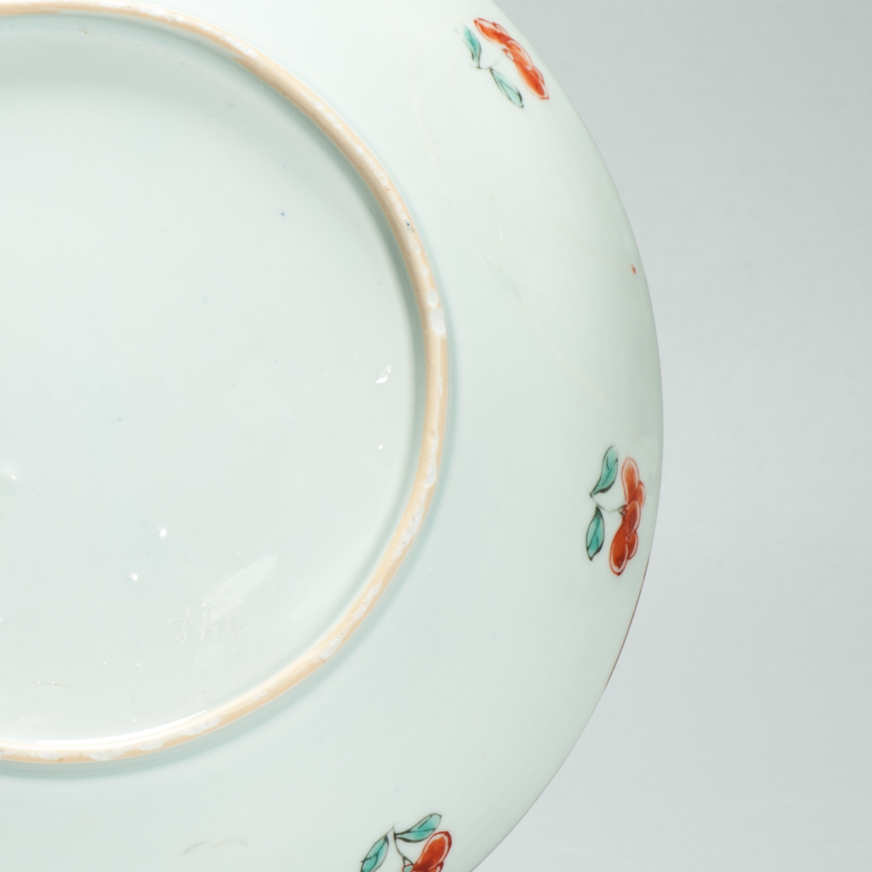 1678 A Chinese Porcelain Kakiemon Style Amsterdam Bont Plate with Quails and Birds - Image 9