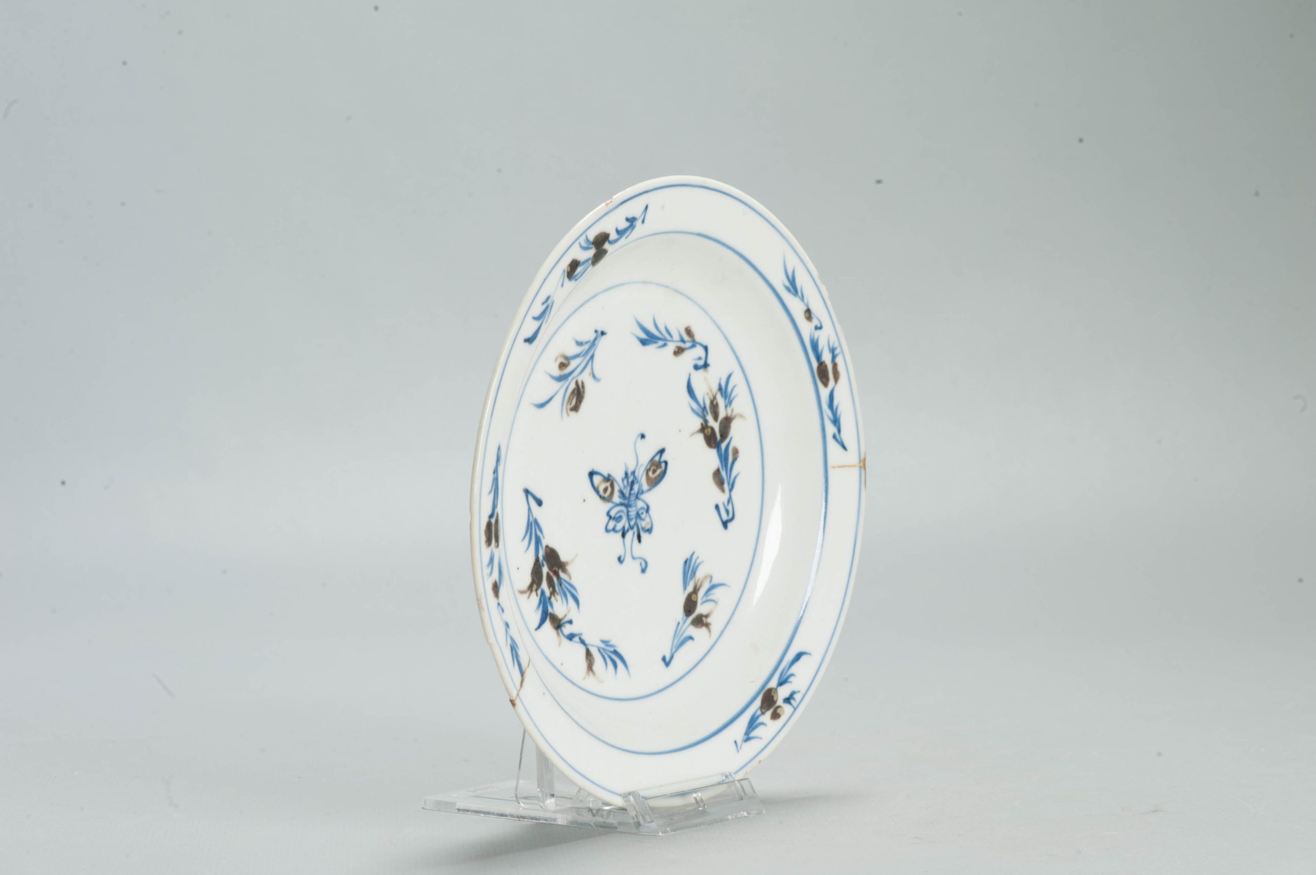 1689 Lovely Late Ming Underglaze Copper Red Kosometsuke / Ko-Akae plate - Image 3