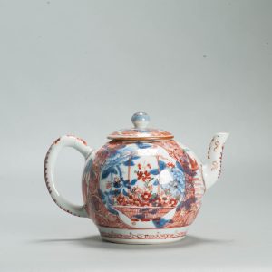 1687 A Very Rare Amsterdam Bont Teapot with an interesting shape