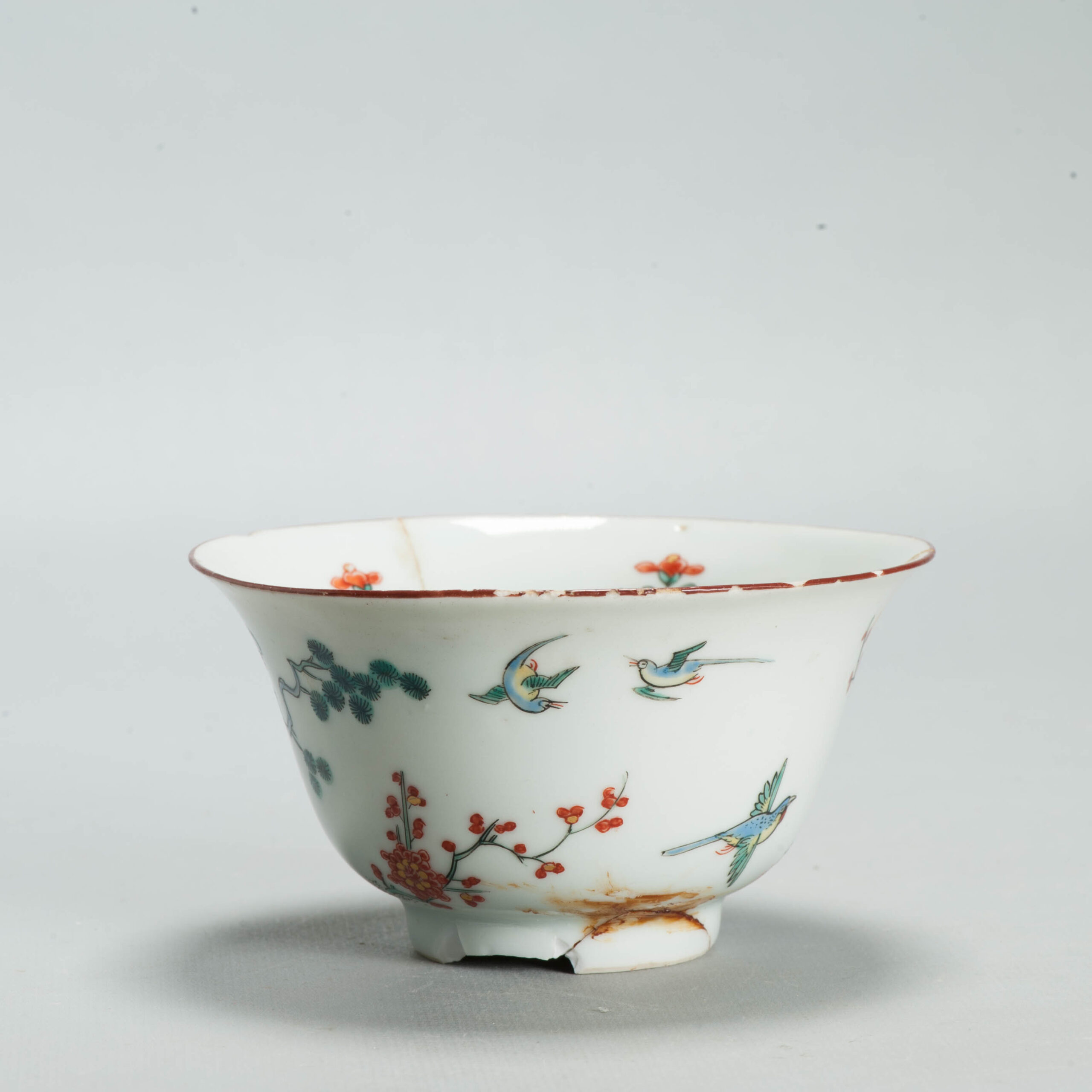 1697 A Chinese porcelain Bowl with Amsterdam Bont Kakiemon Decoration - Image 9
