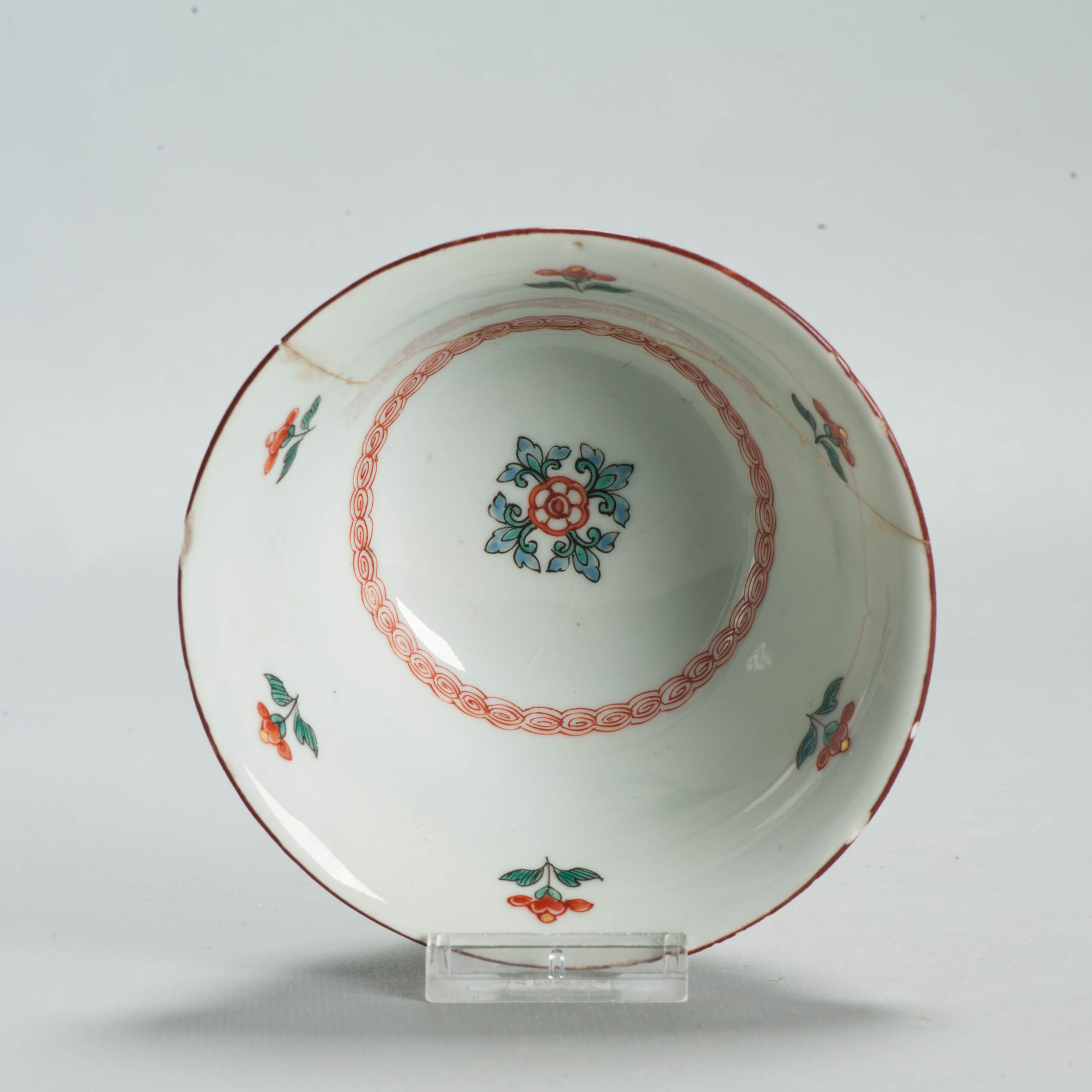 1697 A Chinese porcelain Bowl with Amsterdam Bont Kakiemon Decoration - Image 5
