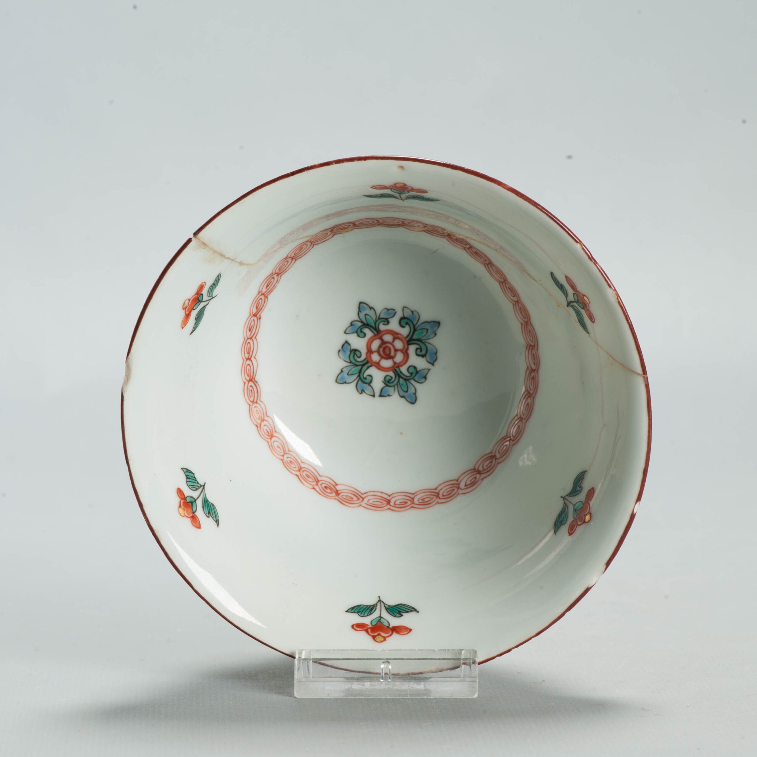 1697 A Chinese porcelain Bowl with Amsterdam Bont Kakiemon Decoration - Image 4
