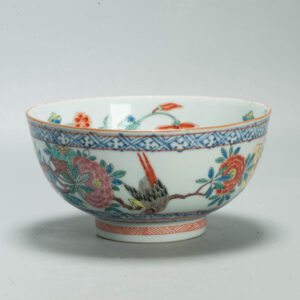 1712 Antique Chinese Porcelain Plate European Decorated With Famille Rose Decoration of Figure and Flowers