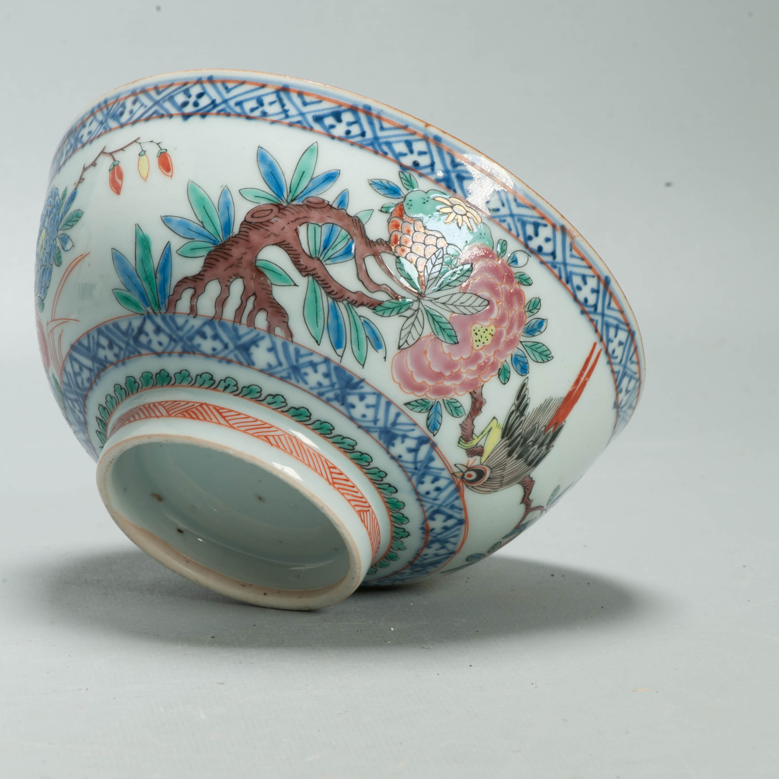1712 Antique Chinese Porcelain Plate European Decorated With Famille Rose Decoration of Figure and Flowers